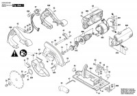 Bosch 3 603 E00 000 Pks 55 Circular Hand Saw 230 V / Eu Spare Parts